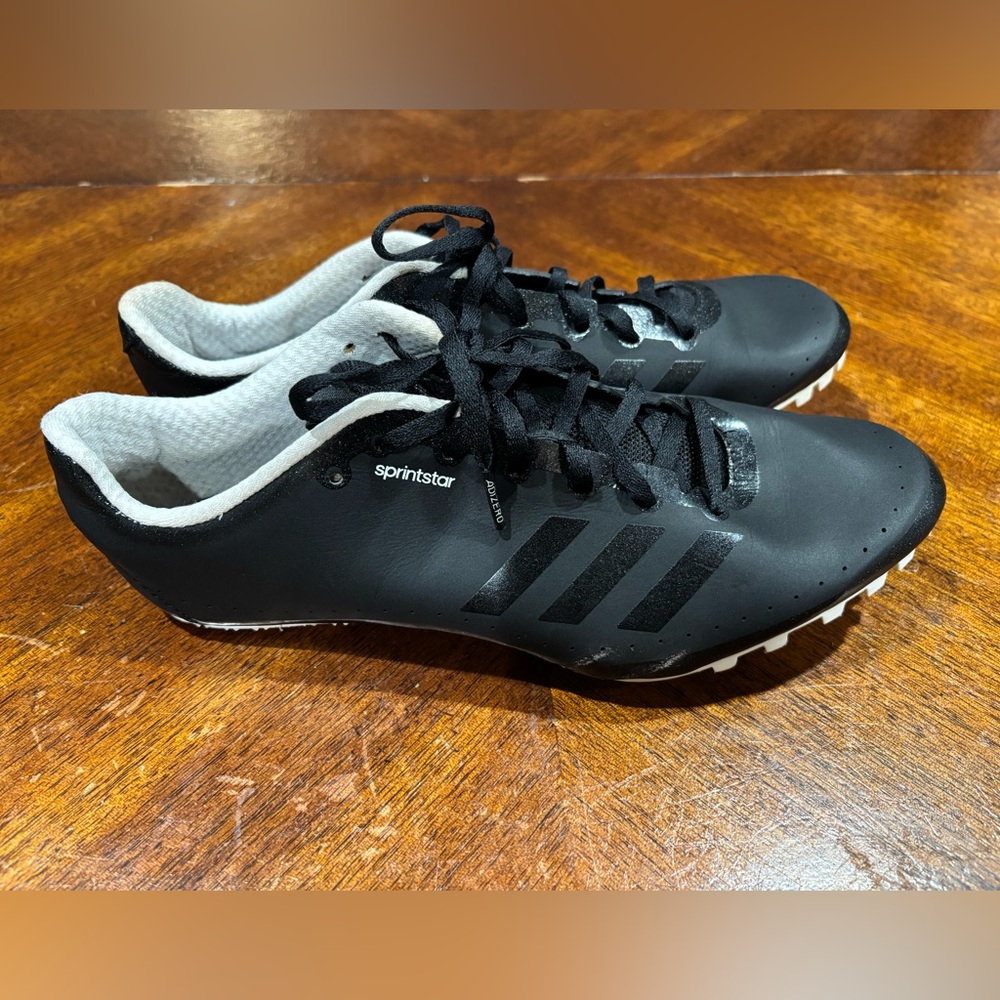 Adidas Sprintstar  Running Black Men’s Athletic Shoes with Subtle Stripe Accents - Picture 2 of 13